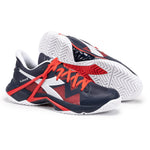 Diadora Men's B.Icon 2 All Ground Tennis Shoe (Blue Corsair/White/Fiery Red, 10.5)