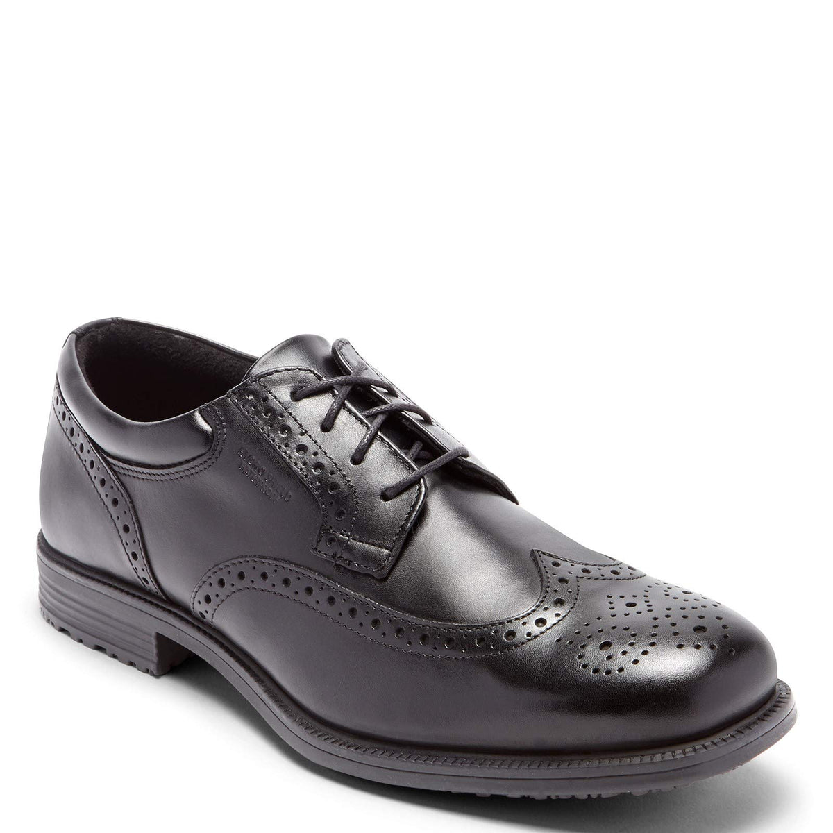 Rockport Men's Essential Details Water Proof Wing Tip Oxford,Black,9.5 W US