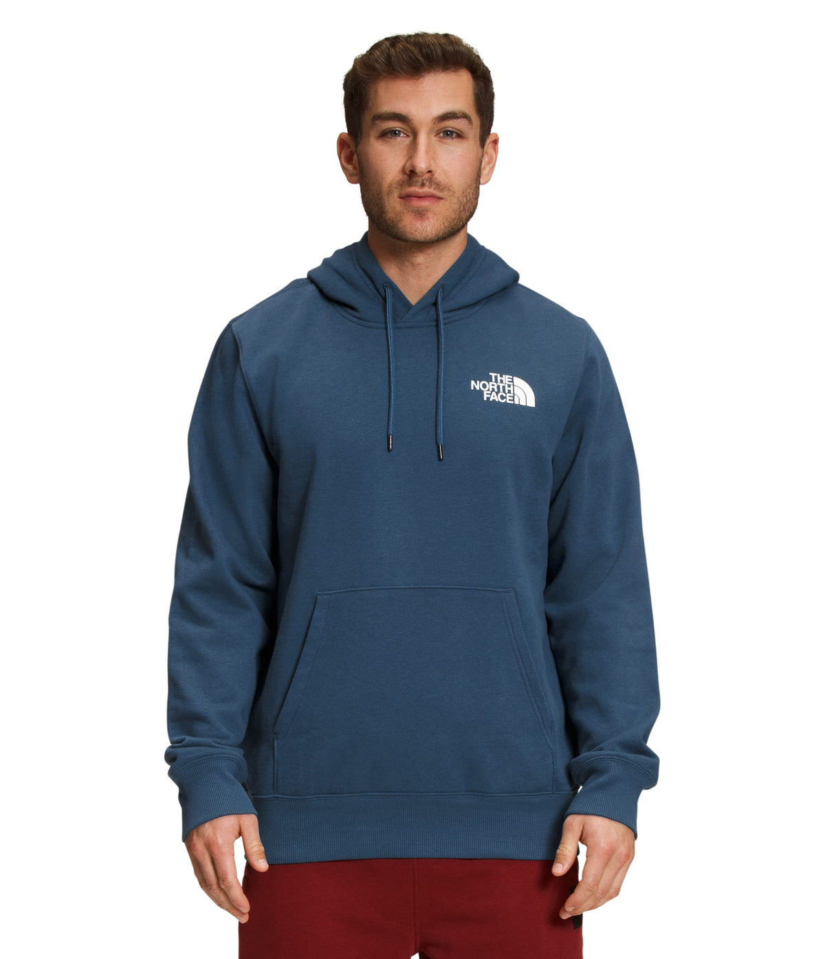 THE NORTH FACE Men's Box NSE Pullover Hoodie (Standard and Big Size), Shady Blue/TNF Black, XX-Large