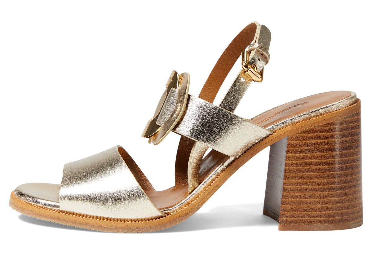 See by Chloe Chany City Sandal Light Gold EU 35.5 (US Women's 5.5) M