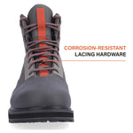 Simms Tributary Rubber Sole Wading Boots for Men and Women - Rugged Fishing Shoes with Ankle Support and Traction Control - Basalt - 6
