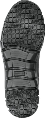 Reebok Work Sublite Cushion Work, Men's, Black, Mid-Athletic Style, MaxTrax Slip Resistant, Soft Toe Work Shoe 9.5 Wide
