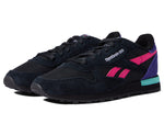Reebok Classic Leather Black/Proud Pink/Bold Purple 8.5 B (M)