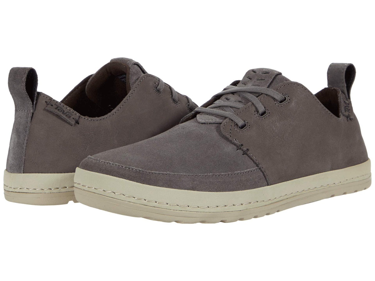 Teva Men's Canyon Life Leather Loafer, Dark Gull Grey, 13