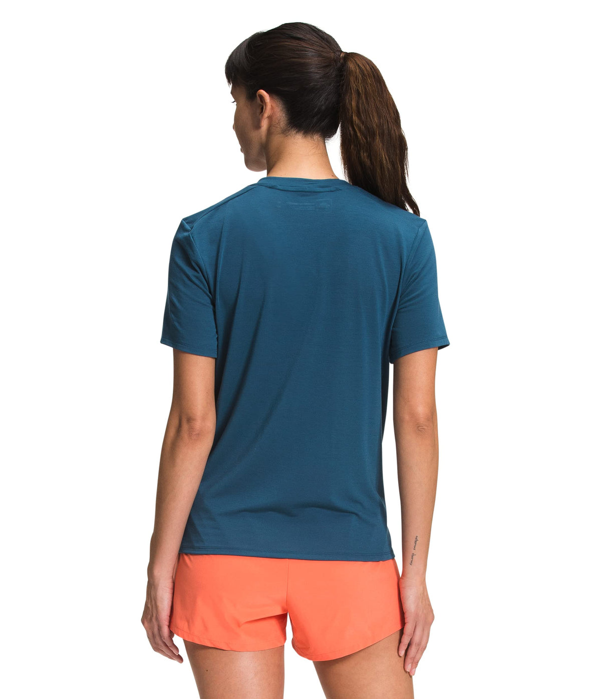 THE NORTH FACE Women's Wander Short Sleeve Tee (Standard and Plus Size), Monterey Blue, Large
