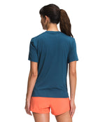 THE NORTH FACE Women's Wander Short Sleeve Tee (Standard and Plus Size), Monterey Blue, Large