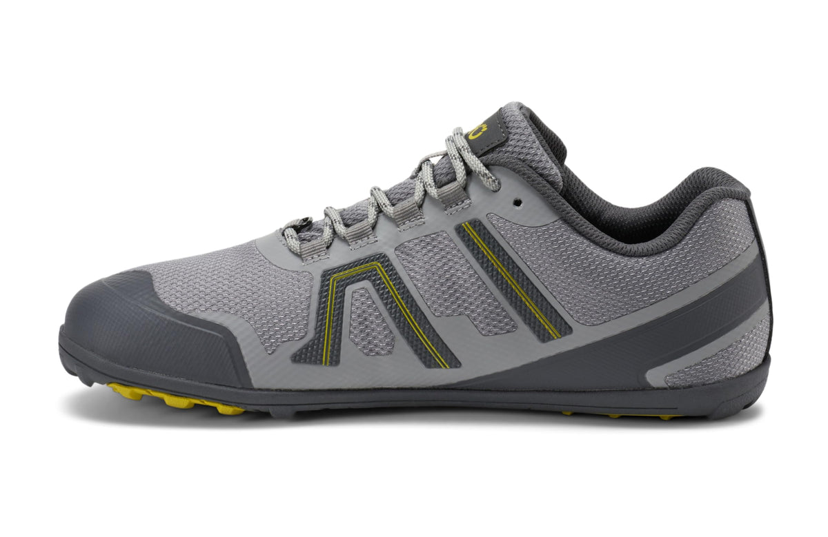 Xero Shoes Men's Mesa Trail Barefoot Waterproof Trail Runner, Steel, 11