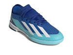 adidas Soccer X Crazylight.3 Indoor (Little Kid/Big Kid) Bright Royal/White/Solar Red 13 Little Kid M