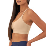 Champion Women's, Soft Touch, Moisture-Wicking, Light Support (Longline Sports Bra Available), Champagne Frost