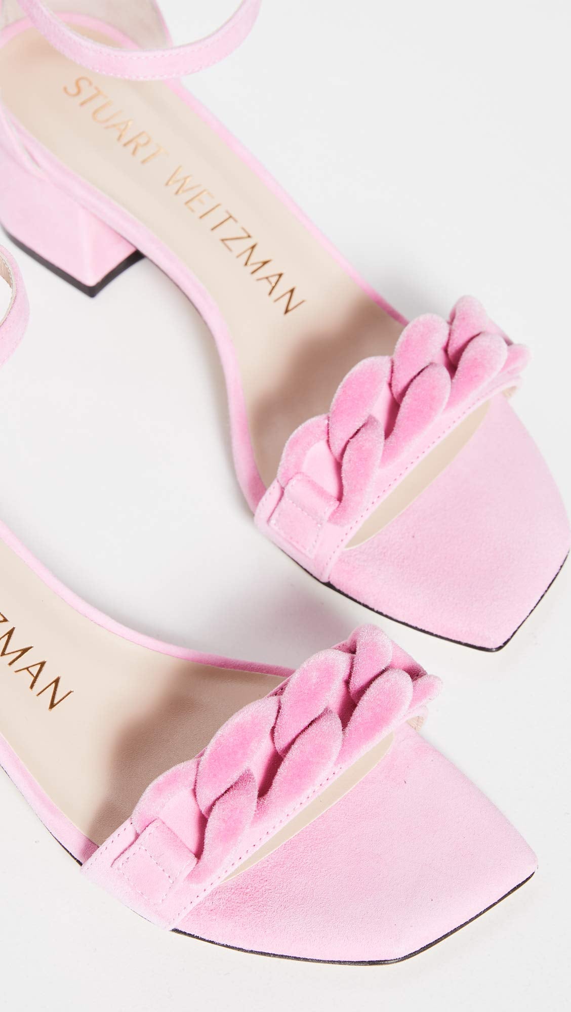 Stuart Weitzman Amelina Block 50 CHA India Pink 5 M