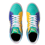 Vans x Sesame Street SK8-Hi Skate Shoe Unisex Canvas Material - Lace-up Closure Style - Multicolor 5.5