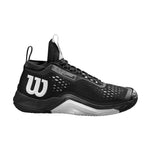 WILSON Rush Pro Tour Mid Men's Tennis Shoe - Black/White, Size 10.5 US