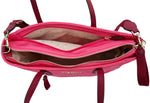 KATE SPADE Chelsea Medium Top Zip Satchel Crossbody Nylon Pink Dahli Multi