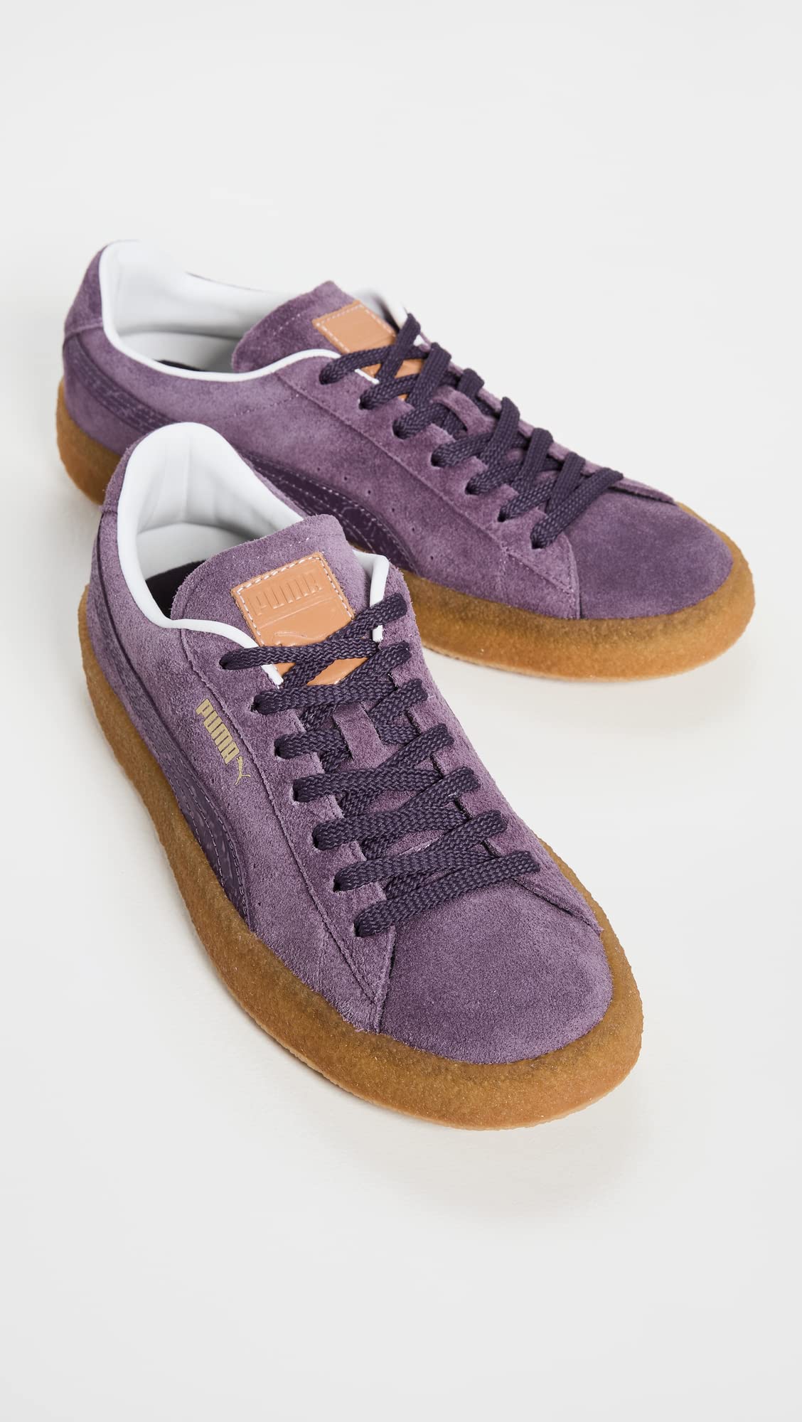 PUMA Select Men's Suede Crepe SC Sneakers, Sweet Grape/Plum Purple/White, 8.5 Medium US