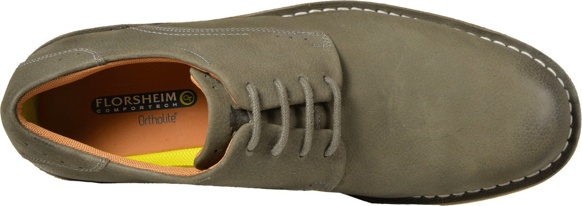 Florsheim Men's Navigator Plain Toe Oxford Gray Nubuck 11 M US
