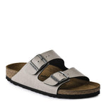 Birkenstock Women's Arizona Birko-Flo Stone Birko-flor Pull Up Sandals - 42 M EU / 11-11.5 B(M) US