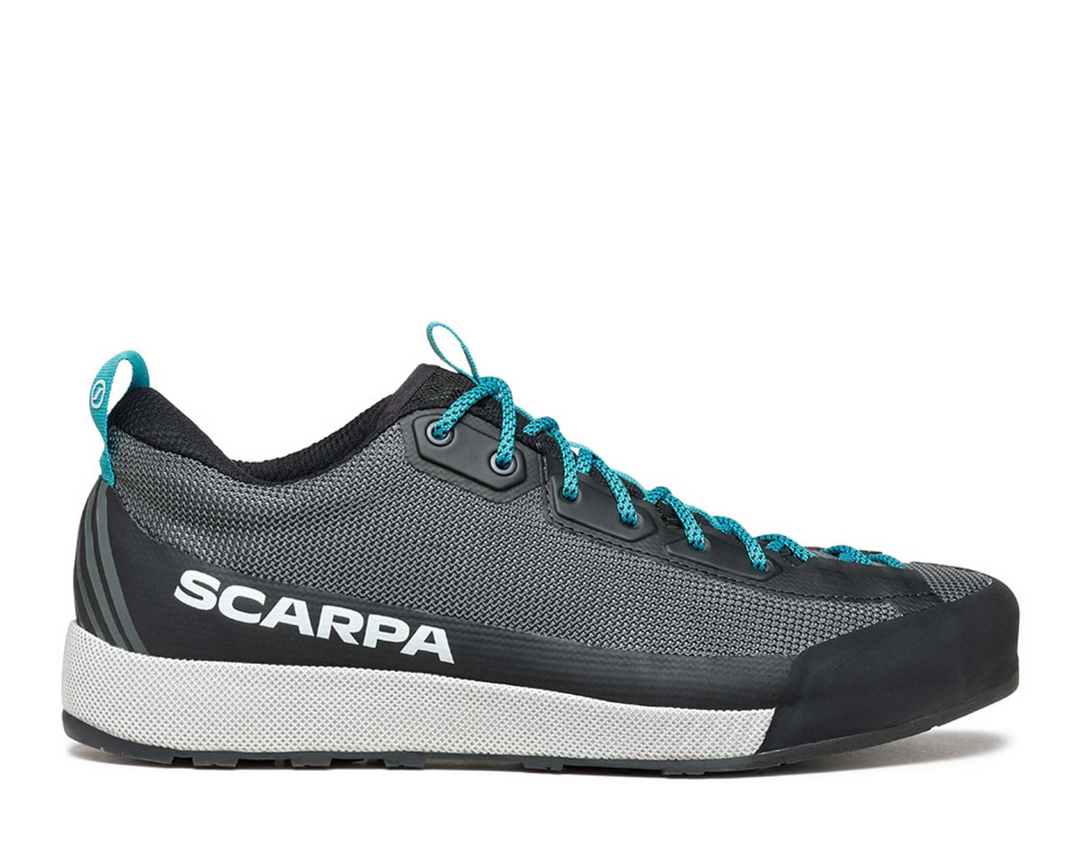 SCARPA Men's Gecko LT Outdoor Shoes for Hiking and Walking - Anthracite/Azure - 11.5 Women/10.5 Men