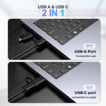 4 in 1 USB Hub, oditton USB 3.0 Hub 5Gbps with USB C Interface, Slimline USB Splitter Adapter for Mac, iMac Pro, Mac Mini/Pro, Surface Pro, Dell, HP and More