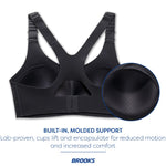 Brooks Women's Racerback 2.0 Sports Bra for High Impact Running, Workouts & Sports with Maximum Support - Asphalt - 36DD