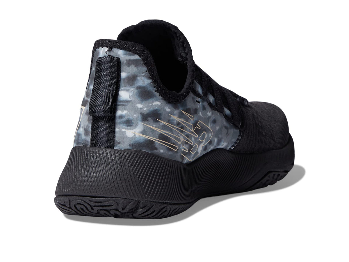 New Balance womens Fuelcell 100 V1 Cross Trainer, Black/Rose Gold Metallic, 7.5 US