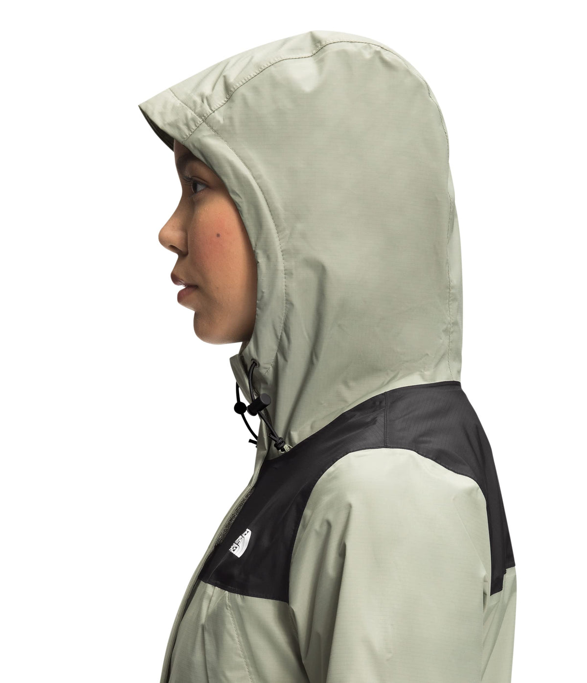 THE NORTH FACE Women's Waterproof Antora Jacket (Standard and Plus Size), TNF Black/Tea Green, 1X