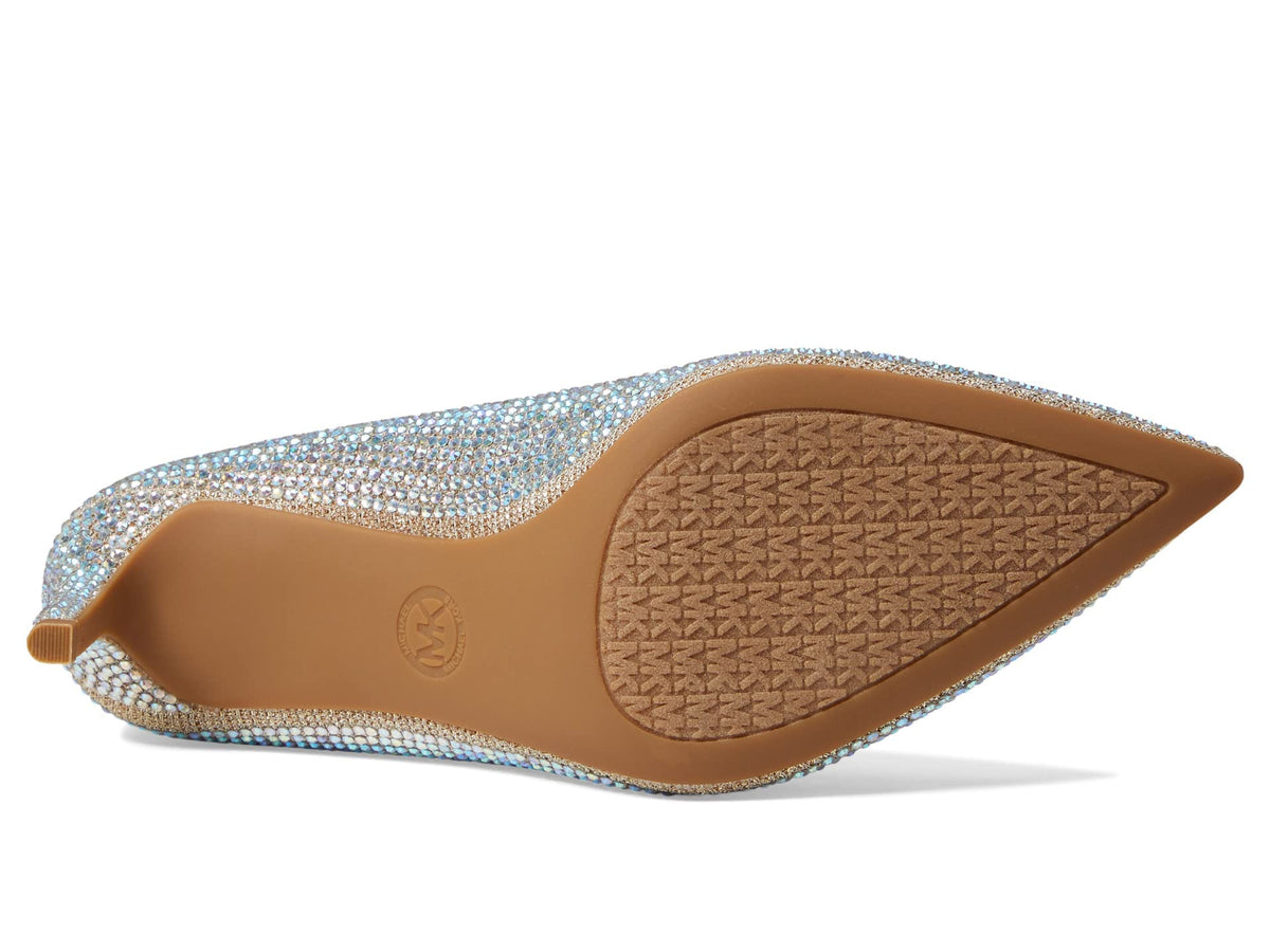 Michael Kors Women's Heeled Shoe 6 Pale Gold