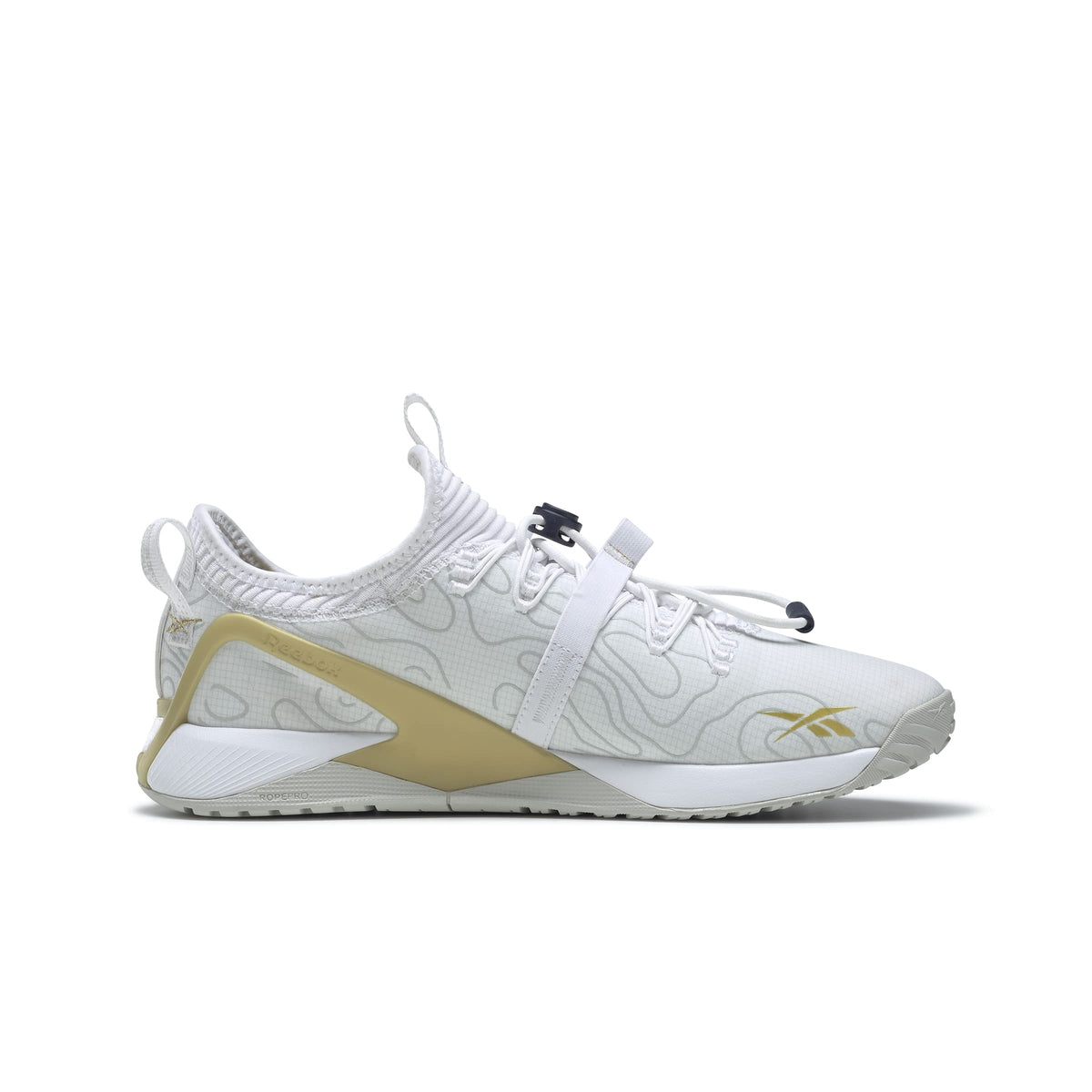 Reebok Men's Nano X1 FTWR White/Vector Navy/Gold Met 12 D