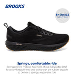 Brooks Women’s Revel 6 Neutral Running Shoe - Black/Cream/Biscuit - 12 Medium