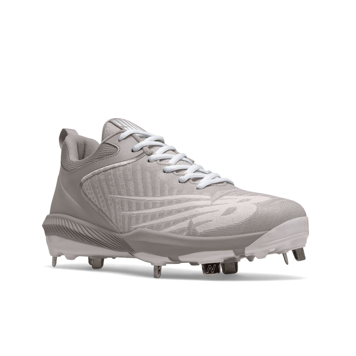 New Balance Men's FuelCell 4040 V6 Metal Baseball Shoe, Grey/White, 15