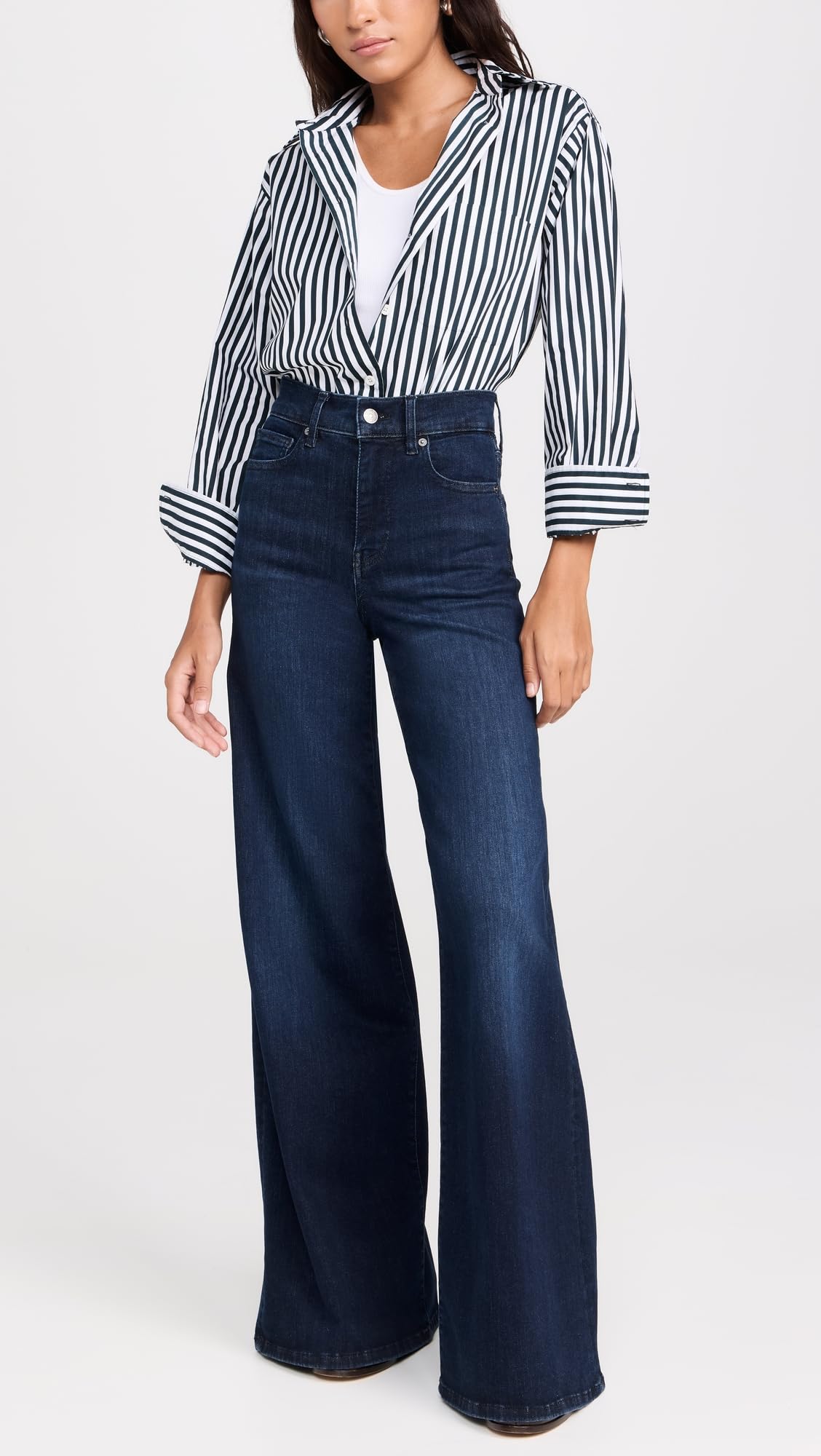 FRAME Women's Le Palazzo Jeans, Dante, Blue, 28