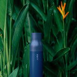 LARQ Bottle PureVis 17 oz - Self-Cleaning and Insulated Stainless Steel Water Bottle with UV Water Purifier and Award-winning Design | Reusable & Travel Friendly, Monaco Blue