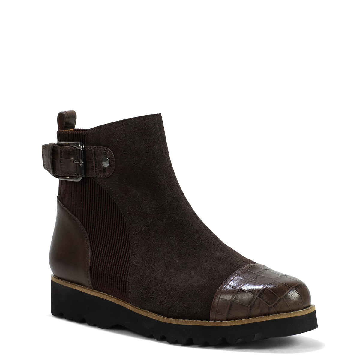 Donald Pliner Women's Cally Calf Suede Fashion Boot, Dark Brown, 10