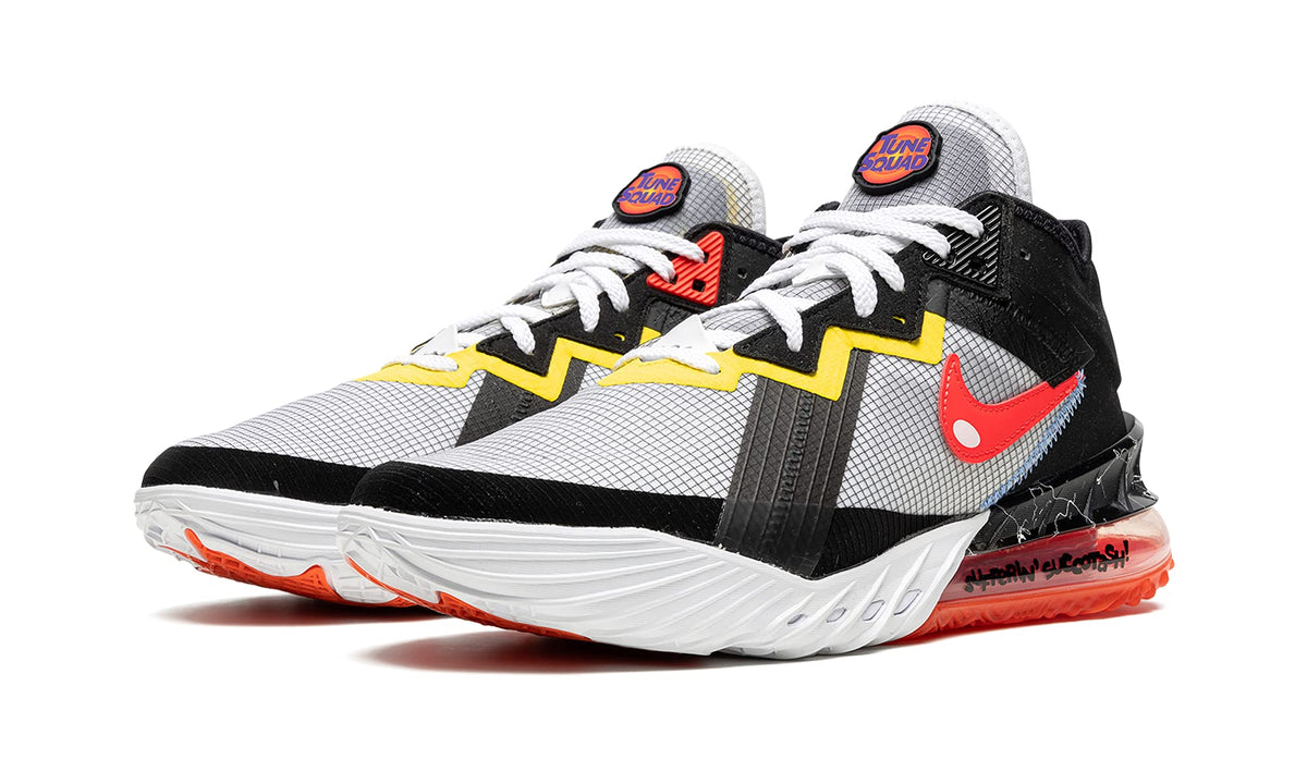 Nike Mens Lebron 18 Low CV7562 103 Sylvester vs Tweety - Size 8.5 White/Powder Blue