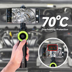 360° Articulating Borescope, Anykit Joystick Articulating Endoscope Inspection Camera with Steerable Probe for Automotive Aircraft Mechanics, Compatible with iPhone and Android (7.6mm/3.3ft)