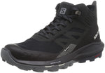 Salomon Men's OUTPULSE Mid Gore-Tex Hiking Boots for Men, Black/Ebony/Vanilla Ice, 8