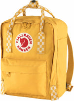 Fjällräven Kånken Mini, Ochre-Chess Pattern, 29 x 20 x 13 cm, 7 L