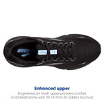 Brooks Men's Ghost 15 Running Shoe - Black/Ebony/Marina - 8 Medium