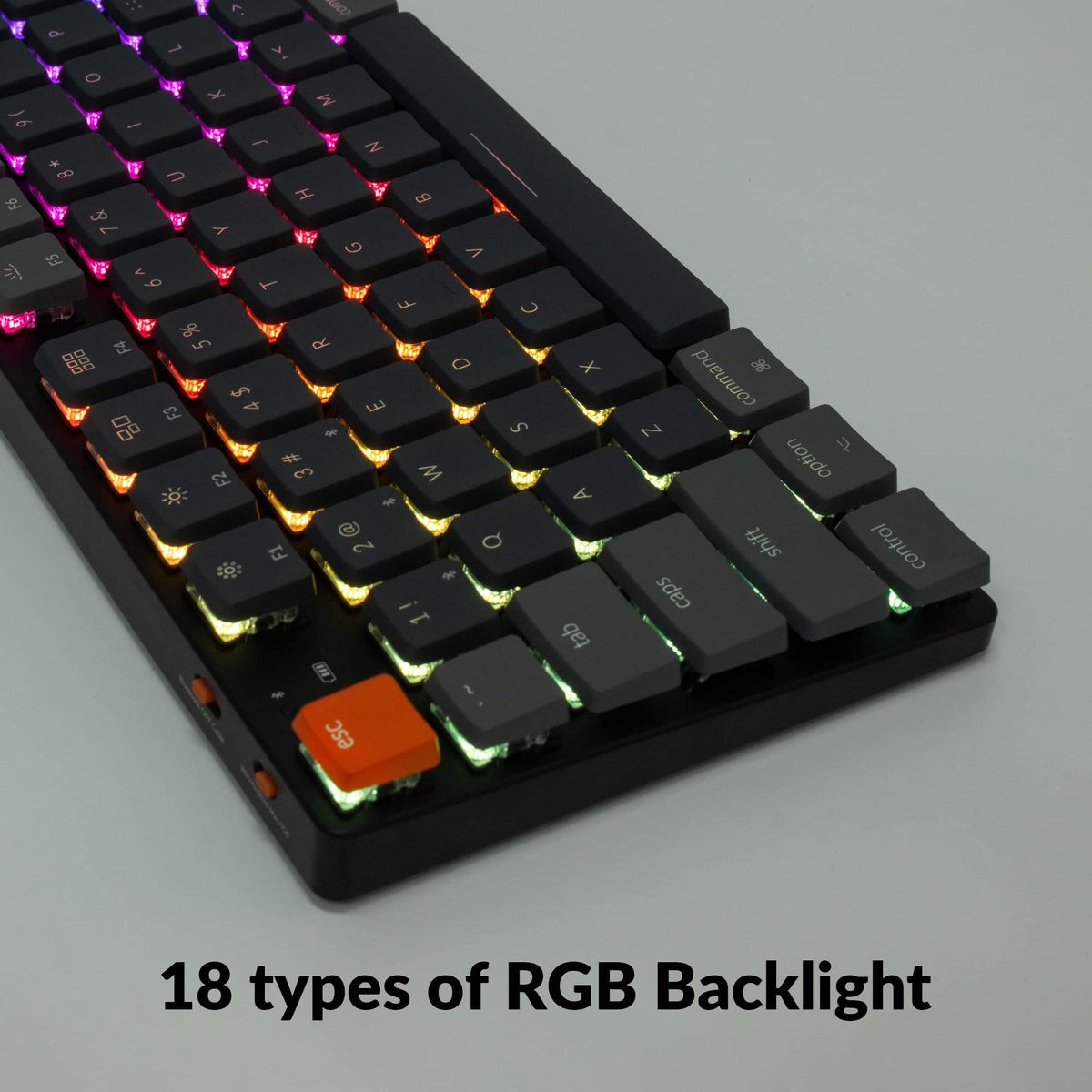 Keychron K5 SE Ultra-Slim Wireless Bluetooth/Wired USB Mechanical Keyboard with Low-Profile Gateron Brown Switch, Full Size Layout 104 Keys RGB Backlight Computer Keyboard for Mac and Windows