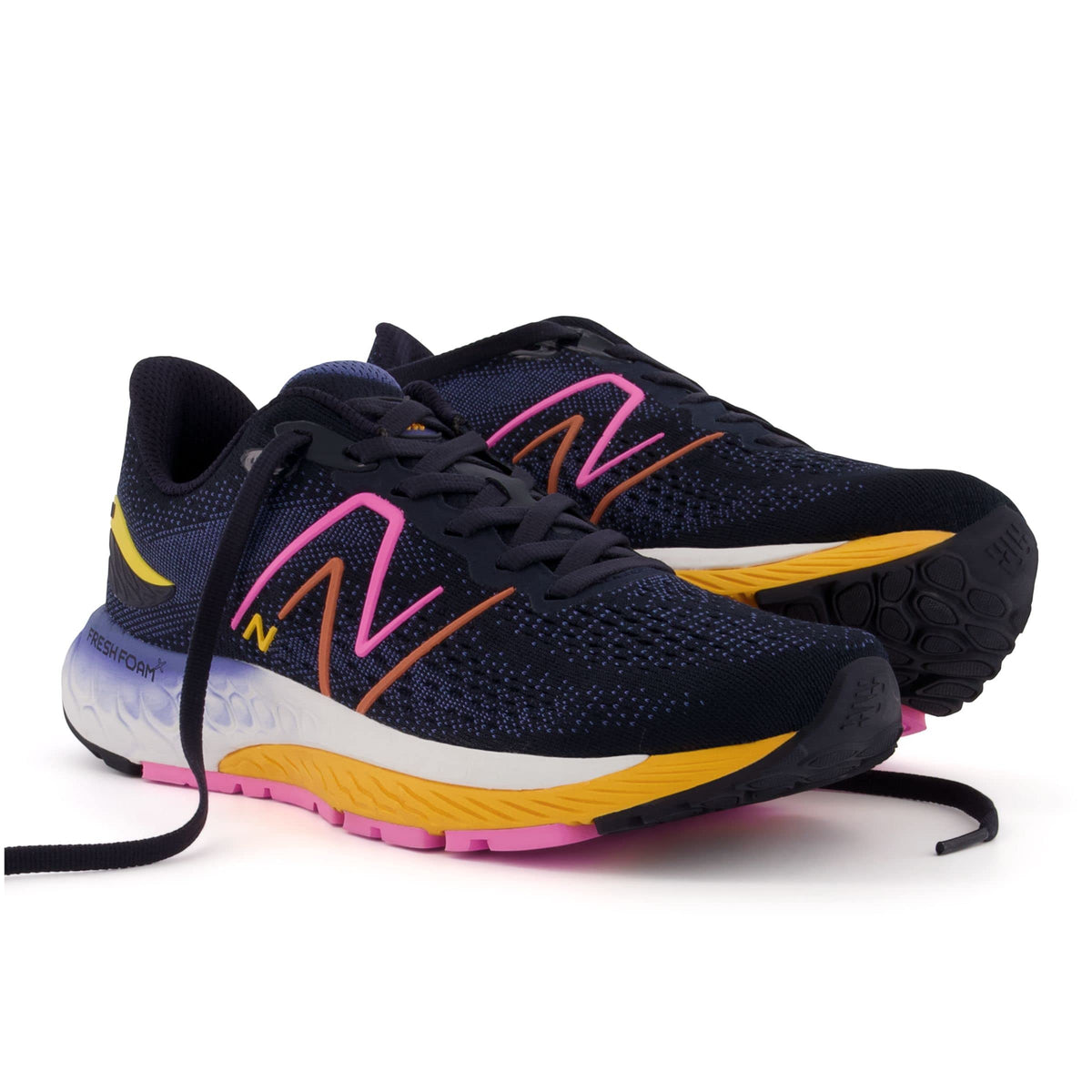 New Balance Women's Fresh Foam X 880 V12 Running Shoe, Eclipse/Vibrant Apricot, 12 X-Wide