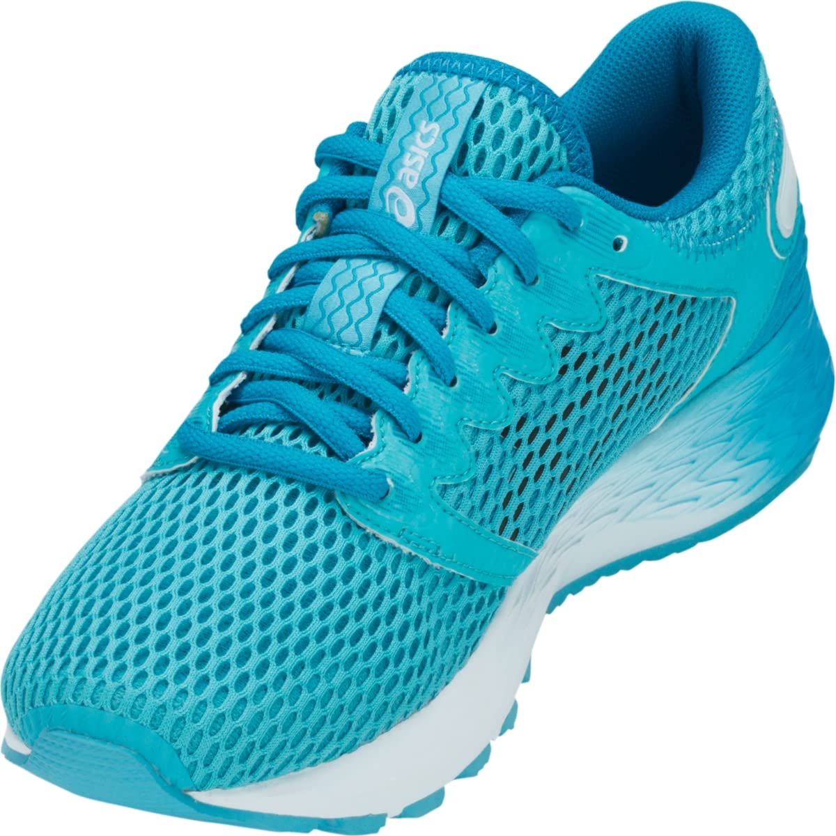 ASICS 1012A123 Women's Roadhawk FF2 Running Shoe, Aquarium/Black - 6 B(M) US