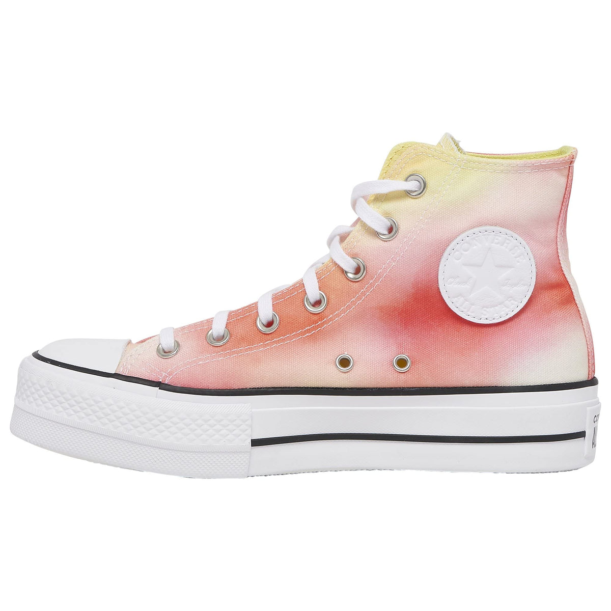 Converse Women's Chuck Taylor All Star Lift Sneakers, Poppy Glow/White/Yellow, 6