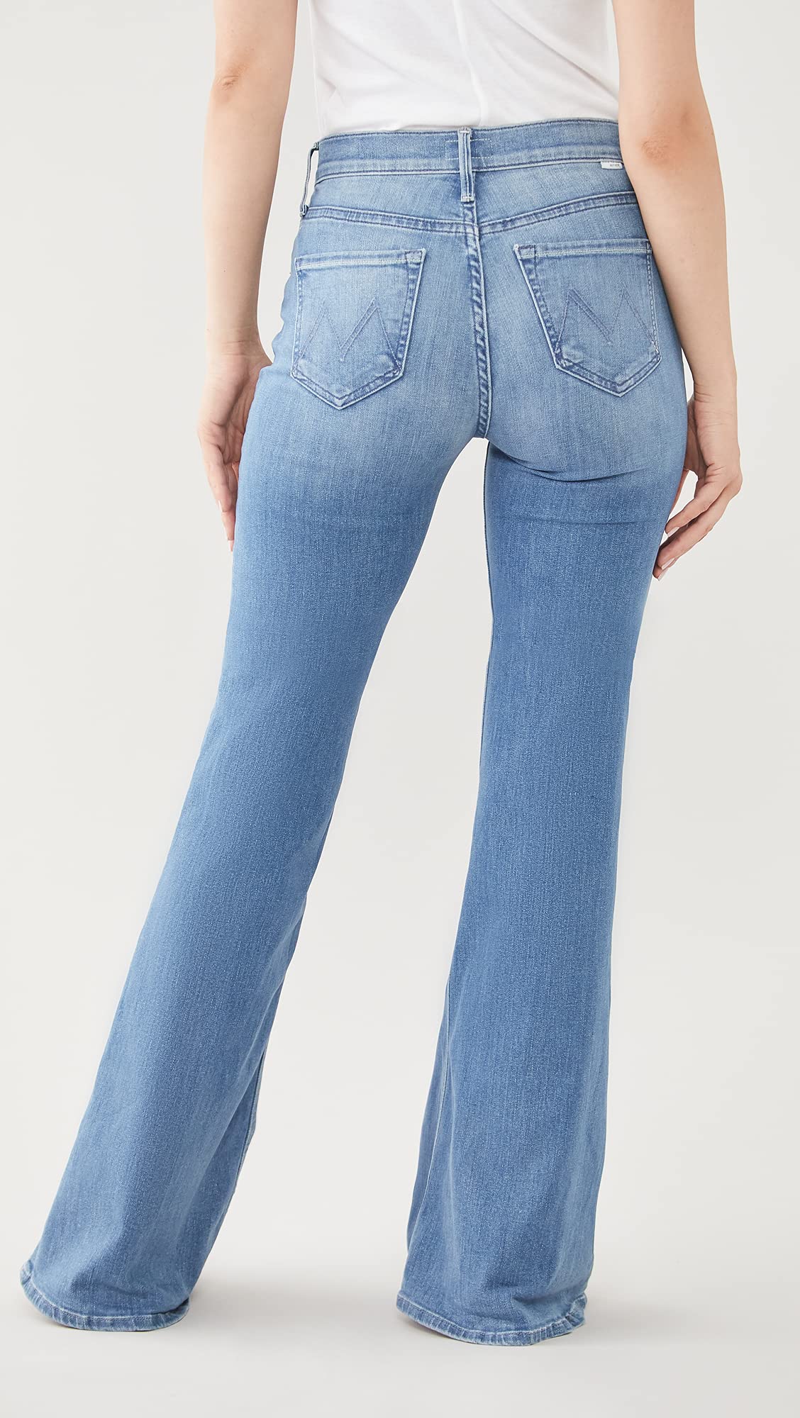 MOTHER Women's The Doozy Jeans, I Wet My Plants, Blue, 24