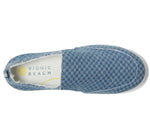 VIONIC Women's Malibu Slip-On Loafer, Checkered Denim, 7.5 Wide