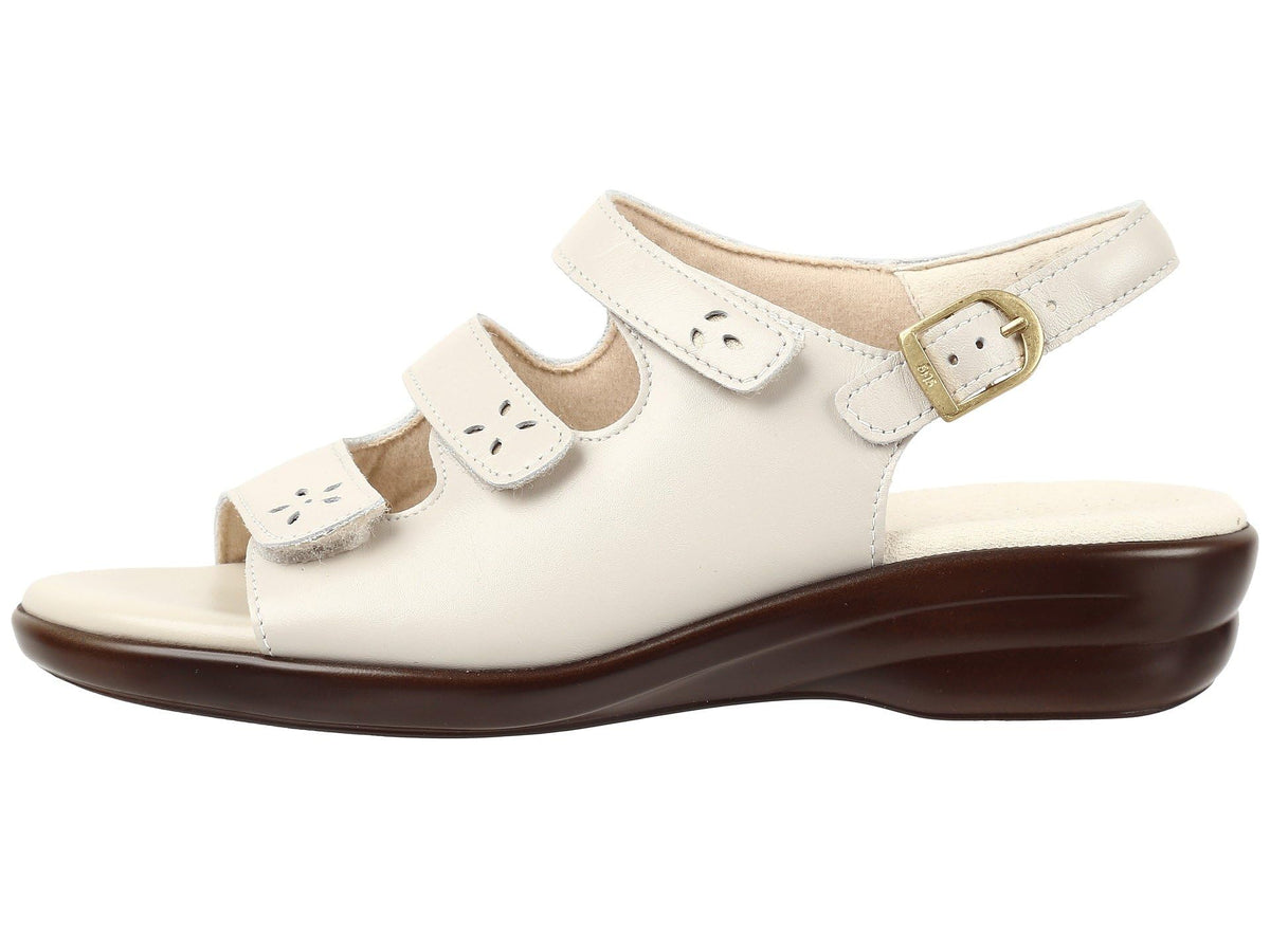 SAS Quatro Adjustable Comfort Sandal Bone 11 W - Wide (C)
