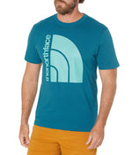 The North Face Short Sleeve Jumbo Half Dome Tee Blue Coral/Reef Waters 2XL