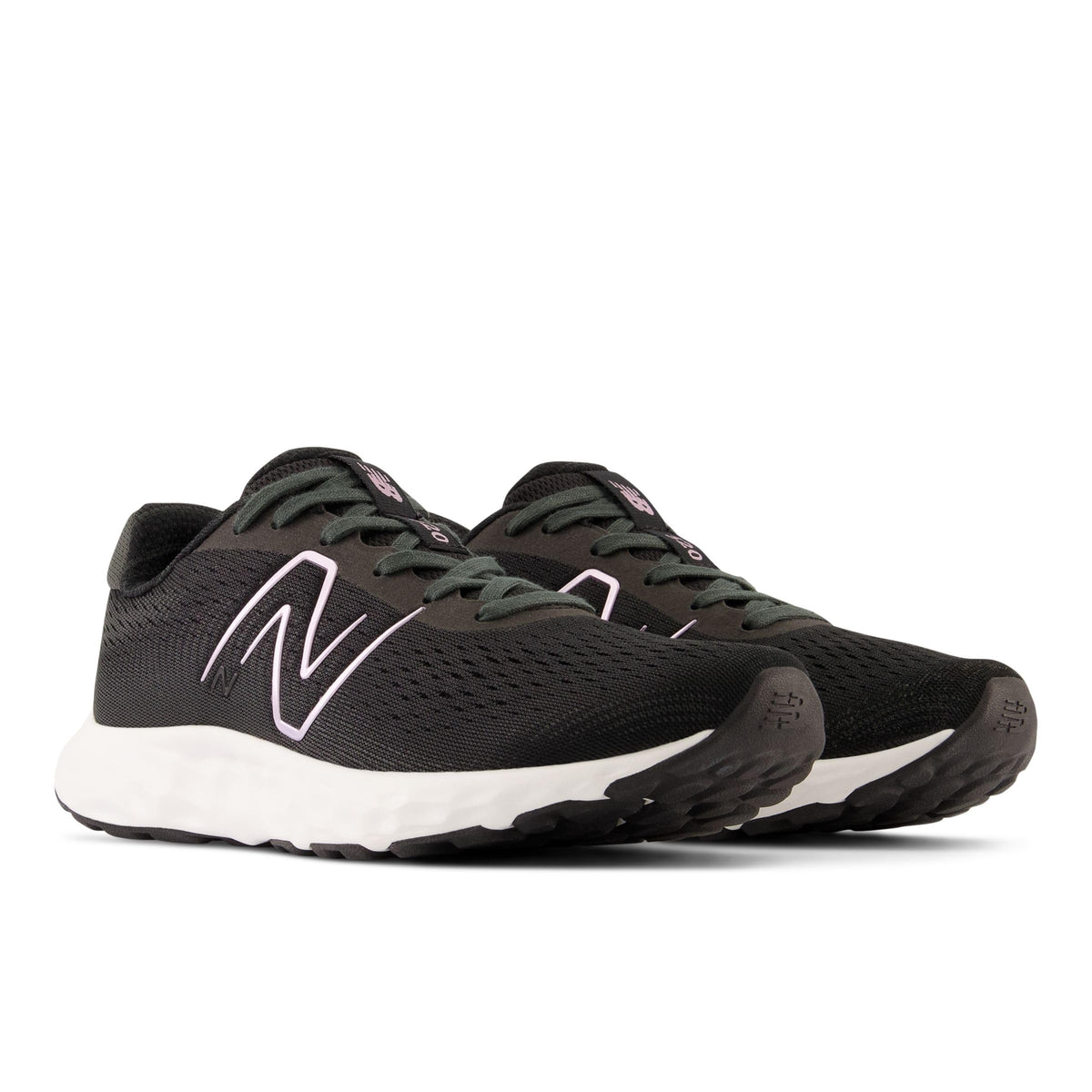 New Balance Women's 520 V8 Running Shoe, Black/White, 8.5 Wide
