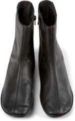 Camper Women's Zip Bootie Mid Calf Boot, Black 002, 9