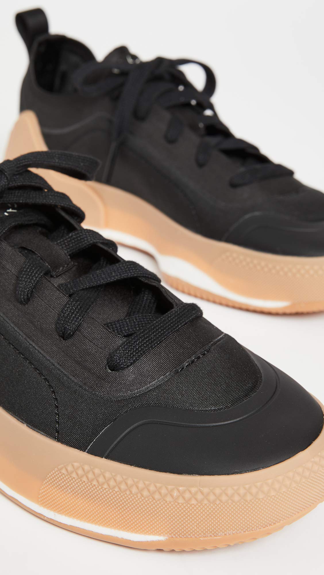 adidas by Stella McCartney Women's Asmc Treino Sneakers, Cblack/Cblack/Owhite, Black, 8.5 Medium US