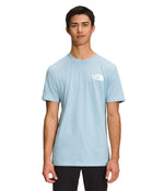 THE NORTH FACE Men's Short Sleeve Box NSE Tee (Standard and Big Size), Beta Blue, Large
