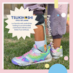 TSUKIHOSHI 4810 MAKO Strap-Closure Machine-Washable Youth Athletic and Running Shoe with Wide Toe Box and Slip-Resistant, Non-Marking Outsole 3.5 Big Kid Silver/Multi